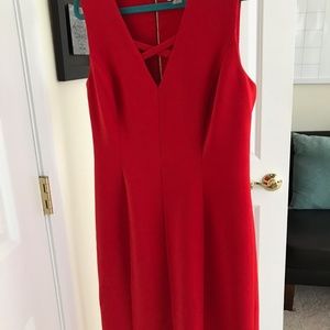 Calvin Klein Criss Cross Front Sleeveless Dress